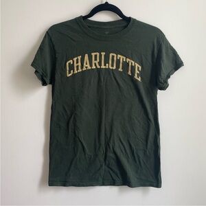Fanatics UNC Charlotte green Graphic short sleeve T-Shirt small